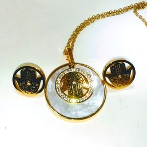 Necklace and earrings set